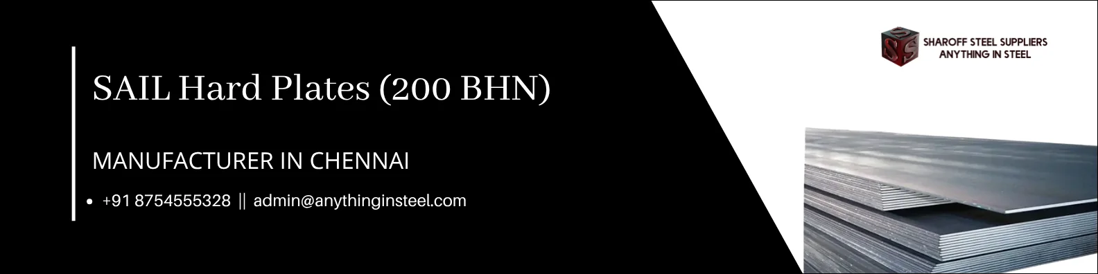 SAIL Hard Plates (200 BHN)